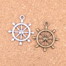 10pcs Charms ship's wheel helm rudder 28x24mm Antique Pendants,Vintage Tibetan Silver Jewelry,DIY for bracelet necklace 2024 - buy cheap