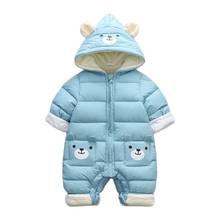 Mono de invierno para bebé, traje de nieve, abrigos de nieve, pelele cálido, ropa de algodón para recién nacido 2024 - compra barato