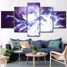 5pcs Posters Anime Hunter x Hunter Killua Zoldyck Poster Wall Art Decor Canvas HD Printed Paintings For Living Home Decoration 2024 - buy cheap