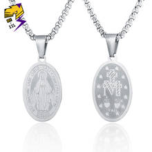 Святая Дева Мария ожерелье мать ребенка ожерелье s Иисус Христос, христианский кулон ожерелье Мужская католическая религиозная бижутерия 2024 - купить недорого