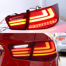 DNO-Luz LED trasera para coche, lámpara de freno de marcha atrás, señal de giro dinámica, para Kia Forte 2009, 2010, 2011, 2012, 12V 2024 - compra barato
