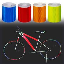 Cinta adhesiva reflectante para bicicleta y motocicleta, pegatina de advertencia, marca de seguridad 2024 - compra barato