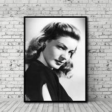 Quadros de pintura em tela linda bacall, arte de parede, impressão hd, poster retrô, decoração de casa, imagens modulares modernas, sala de estar 2024 - compre barato