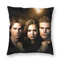 Moda o vampiro diários fronha casa decorativa 3d dois lados impressão damon salvatore capa de almofada para sala estar 2024 - compre barato