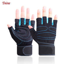 Heavyweight Crossfit Gloves Gym Body Building Guantini Fitness Exercise Training Wrist Strap Fingeless Weight Lifting Gloves Men 2024 - buy cheap