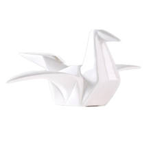 Ceramic Porcelain Crane Bird Figurine Home Living Room Tabletop Decoration 2024 - buy cheap