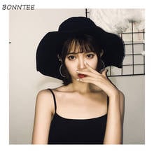 Bucket Hats Women Japan Style Retro Summer Teens Sun Protection Hat Korea Vintage Black Holiday Popular All-match Womens Cap Ins 2024 - buy cheap