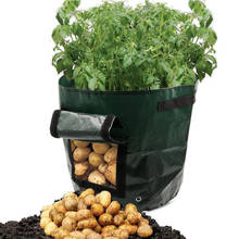 Recipiente para cultivo de batata, saco para plantas, diy, plantio de pano, jardinagem, engrossar pote de legumes, ferramenta de jardim 2024 - compre barato