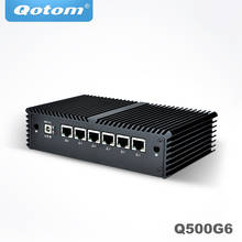 Qotom Pfsense AES-NI Mini PC Core i3 i5 i7 procesador Intel Gigabit NICs en serie sin ventilador Mini PC PFSense 2024 - compra barato