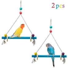 2 Pcs Parrot Swings Toys Bird Stand Perch Grinding Claws Swing Triangle Cage Decoration for Birds Parrots Playing Supplies C42 2024 - buy cheap