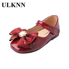 ULKNN 2021 New Bow Footwears For Girls Princess Party Sandal Children's 24-35 Solid Sandals Summer Spring High Heel Non-slip 2024 - buy cheap