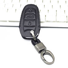 KUKAKEY Genuine Leather Key Case Fob Cover For Citroen C4 Cactus Xsara C4L Grand Picasso C5 Elysee C3 Berlingo C1 C2 Accessories 2024 - buy cheap