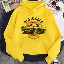 Dld is moletom vintage com capuz estampa de carro dourado, outono inverno, herajuku, estética, moletom feminino, pulôver, moda de rua, moletom, camiseta, outono e inverno 2024 - compre barato