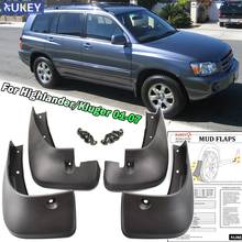 4pc moldado mud flaps aleta para toyota highlander kluger 2001 - 2007 xu20 respingo guardas para-lamas 2002 2003 2004 2005 2006 2024 - compre barato