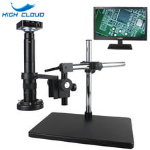 HDMI Microscope Camera Set HD 13MP 60F/S HDMI VGA Industrial Microscope Camera+130X C mount lens 56 LED Ring Light Lamp 2024 - buy cheap