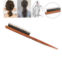 1 PC Professional Salon Teasing Back Hair Brushes Wood Slim Line Comb Hairbrush Extension Hairdressing Styling Tools Wholesale 2024 - buy cheap