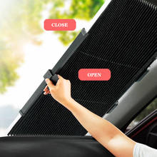 Car Auto UV Protection Heat Insulation Window Windshield Sunshade Retractable Folding Curtain Rear Visor 2024 - buy cheap