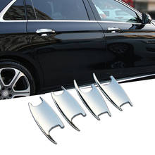 4 Pcs ABS Chrome Door Handle Bowl Cover Trim For  Mercedes Benz C E GLC Class W205 W213 Protect Decoration Car Accessories 2024 - buy cheap