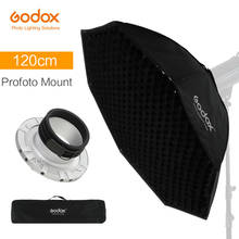 Godox Pro Studio Octagon Honeycomb Grid Softbox Reflector Softbox Mount Studio Strobe Flash light, Godox fw120cm softbox, Profoto Mount 2024 - buy cheap