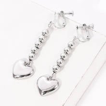 Heart Earrings Costume Prop Anime Full-time HUNTER×HUNTER Hisoka Cosplay Metal Classic Unisex Silver Color Props Cosplay Eardrop 2024 - buy cheap