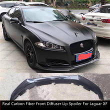 Real Carbon Fiber Front Diffuser Lip Spoiler For Jaguar XF 2009 2010 2011 2012 2013 2014 2015 High Quality Bumper Accessories 2024 - buy cheap