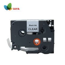 2PCS Saya P-Touch Label Tape Black TZe-131 Compatible for Brother TZe 131 Black on Clear 12mmx8m Standard Labeling Tape 2024 - buy cheap