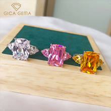 GICA GEMA New Trendy Diamond Rings For Women Real 925 Sterling Silver Multi Colored Gemstone Wedding Fine Jewelry Female Gifts 2024 - buy cheap