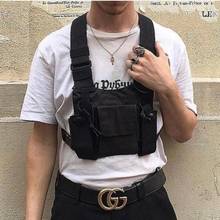 Fashion Chest Rig Bag Hip Hop Streetwear Functional Tactical Chest Bags Cross Shoulder Bag Kanye West backpack waist bag black 2024 - buy cheap