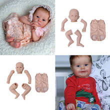 Muñeca bebé Reborn realista de 20 pulgadas, cuerpo de tela recién nacido sin pintar, piezas de muñeca sin terminar, Kit de muñeca en blanco DIY, regalos para niños 2024 - compra barato