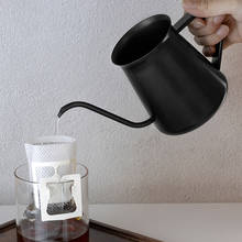 Bule de café com pescoço de ganso dg50cp, chaleira de café longa, furos, preta, utensílios domésticos 2024 - compre barato