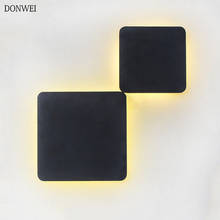 Indoor Square LED Wall Lamp Living Room Decoration Wall Light 12W 16W Aluminum Home Lighting Fixture Loft Stair Light AC90-260V 2024 - buy cheap