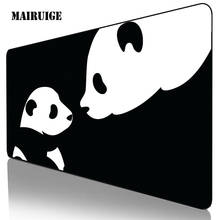 40x90 bonito panda mouse pad computador tapete de mesa gamer computador computador portátil grande gamer mousepad teclado xxl tapete de mesa acessórios do jogo tapete 2024 - compre barato