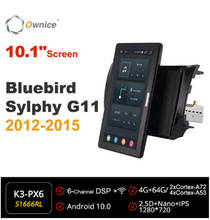 Ownice 720p android 10.0 rádio do carro fornissan bluebird sylphy g11 2012 - 2015 unidade de cabeça dos multimédios do automóvel do vídeo 10.1 "ips rotatable 2024 - compre barato
