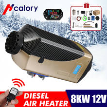 Car heater 1-8KW adjustable 12V air diesel heater 2 air outlet LCD display + 10L tank remote control for RV boat trailer car 2024 - buy cheap