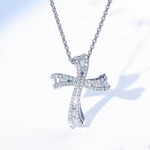 Bling Zircon Stone Cross Pendant Choker Silver Color Gold Long Chain Necklace for Women Fashion Jewelry 2021 2024 - buy cheap