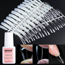 24pcs Nail Tips Fake Glue Kit Full Cover Ultra-thin French False Nails Fast Extension Sticking Manicure Design Gel Set LA1856 2024 - buy cheap