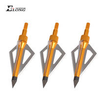 12X 100GR Broadhead Hunting Beast 3 Blade Arrow Point Carbon Fiberglass Aluminum Arrow Bolt Archery Bow Outdoor Free Shipping 2024 - buy cheap