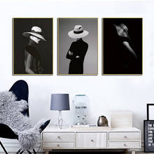 Sexy Black and White Women Oil Canvas Painting Wall Art Poster And Prints Pictures For Living Room Home Cuadros Decor Unframed 2024 - buy cheap