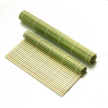 Green Sushi Rolling Roller Bamboo DIY Sushi Mat Onigiri Rice Roller Hand Maker Sushi Tools Japanese Food Beto Accessories 2024 - купить недорого