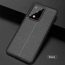 For Samsung Galaxy S20 Plus Ultra S20 FE Case Leather Style TPU Luxury Silicone Bumper Anti-knock Phone Cover Cases 2024 - buy cheap
