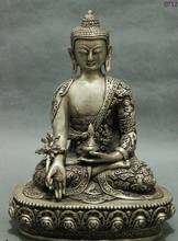 9 "Tibet budismo templo plata médica Dios Menla medicina Buda túnica estatua 2024 - compra barato