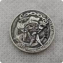 Hobo Nickel Coin_Type #61_1936-D BUFFALO NICKEL copy coins commemorative coins collectibles 2024 - buy cheap