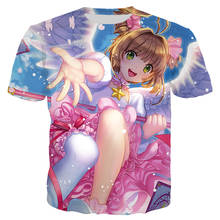 Anime Sakura Card Captor T Shirt 3D Print Anime Girl Fashion Men Women Clothing Short Sleeve T Shirt Tops 2024 - buy cheap