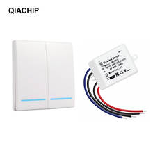 Qiachap-interruptor inalámbrico de luz RF, receptor inteligente de 433 Mhz, Control remoto AC 110V 220V, Panel de pared 86 tipo 433 Mhz 2024 - compra barato