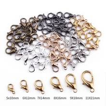50pcs/lot Lobster Clasp Hook Open Circle Jump Rings Jewelry Findings DIY Making Necklace Bracelet Buckle Jewelry Accessories 2024 - buy cheap