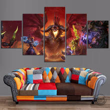 Póster de videojuego World of Warcraft Cataclysm, imágenes de pared HD para decoración de dormitorio, sin marco, 5 uds. 2024 - compra barato