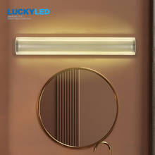 LUCKYLED-Lámpara Led de pared, luces de espejo de pared regulables para dormitorio, lámpara acrílica para baño interior, AC85-265V 2024 - compra barato