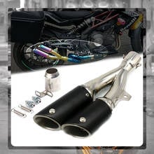 For Kawasaki Honda Yamaha Ducati BMW Motorcycle Modified dirt bike exhaust escape Exhaust Pipe moto 51mm two brothers 2024 - buy cheap