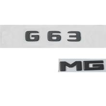 Emblemas de emblema preto para mercedes g63, emblemas para número do porta-malas para amg 2017 + 2024 - compre barato