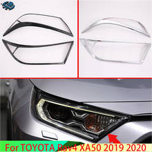 For TOYOTA Rav4 (XA50) 2019 2020 Decorate Accessories Front Head Light Headlight Lamp Cover Trim Molding Frame Car Styling 2024 - buy cheap